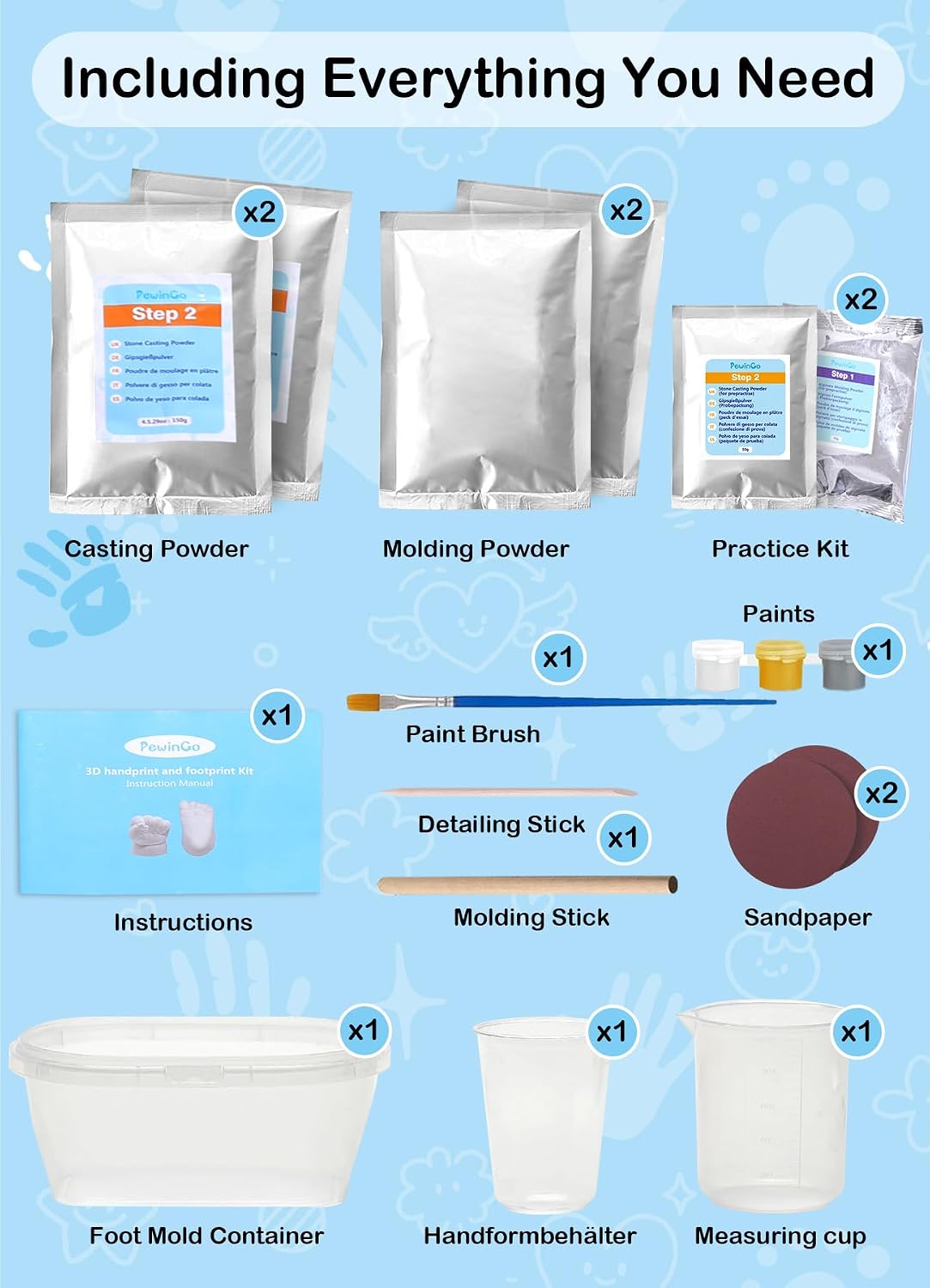 PewinGo™ Baby Hand & Foot Casting Kit